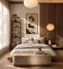 Lunara Edge Storage Bench In Capuccino Colour