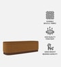 Lunara Edge Storage Bench In Caramel Brown Colour