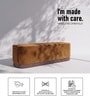 Lunara Edge Storage Bench In Caramel Brown Colour