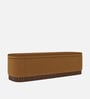 Lunara Edge Storage Bench In Caramel Brown Colour