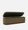 Lunara Edge Storage Bench In Moss Green Colour