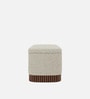 Lunara Edge Storage Bench In Textured Grey Colour