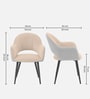 Lunara Premium Armchair In Beige And Light Grey Colour