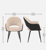 Lunara Premium Armchair In Beige Colour