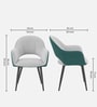 Lunara Premium Armchair In Green Colour