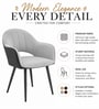 Lunara Premium Armchair In Light Grey Colour