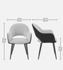 Lunara Premium Armchair In Light Grey Colour