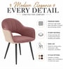 Lunara Premium Armchair In Pink Colour