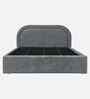 Lunaro King Size Bed With Storage In Grey Colour