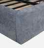 Lunaro King Size Bed With Storage In Grey Colour