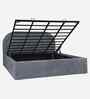 Lunaro King Size Bed With Storage In Grey Colour