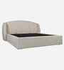 Lunaro King Size Bed With Storage In Grey Colour