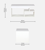 Lupa Coffee Table In White Colour