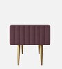 Lupita Velvet Bench In Pink Colour