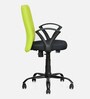 Lusaka Mid Back Fabric Executive Chair in Green & Black Colour