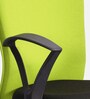 Lusaka Mid Back Fabric Executive Chair in Green & Black Colour