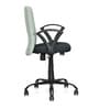 Lusaka Mid Back Fabric Executive Chair in Grey & Black Colour