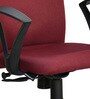 Lusaka Mid Back Fabric Executive Chair in Maroon Colour