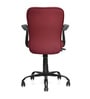 Lusaka Mid Back Fabric Executive Chair in Maroon Colour