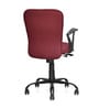 Lusaka Mid Back Fabric Executive Chair in Maroon Colour