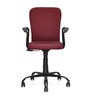 Lusaka Mid Back Fabric Executive Chair in Maroon Colour