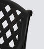 Lush Metal Patio Chair in Black Finish