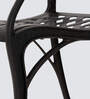 Lush Metal Patio Chair in Black Finish
