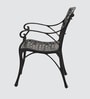 Lush Metal Patio Chair in Black Finish