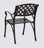 Lush Metal Patio Chair in Black Finish
