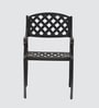 Lush Metal Patio Chair in Black Finish