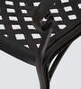 Lush Metal Patio Chair in Black Finish