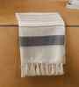 Beige Lush Mist Striped Bath Towel 75 Cm