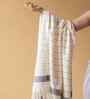 Beige Lush Mist Striped Bath Towel 75 Cm