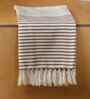 Brown Lush Mist Striped Bath Towel 75 Cm