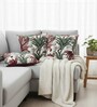 Lush Tropical Red & Green Accent Cushion Cover (Set of 3)