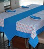 Lushomes 12 seater dining table Cover Set, Diamond Printed 12 Seater Table Linen Set (1 Table Cloth- 72 x 120 inches, 1 Runner in Size 12x132 Inches, 12 Napkins In SIze 17x17 Inches)