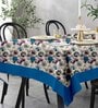Lushomes 12 Seater Watercolor Printed Dining Table Cover Cloth Linen, table cloth, table cover, dinning table cover (Size- 120 x 70 Inches, Single Pc )