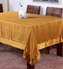 Contemporary Gold Polyester 90X60 Inch Table Cloth