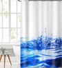 Multicolour Polyester Shower Curtain (Length:78, Width: 71 Inches)