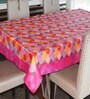 Lushomes dining table cover 6 seater, Digital Printed Pink Themed Table Cover for 6 Seater, table cloth, table cover, dinning table cover, dining table cloth (60 x90 inches, Single pc)