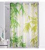 Multicolour Polyester 72 x 82 Inch Digitally Printed Bamboo Shower Curtain