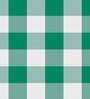 Green & White 40 Inches Cotton Checkered Round Table Cloth