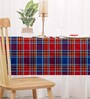 Red (40 x 40 Inches) Cotton 4 Seater Table Cloth