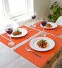 Orange Cotton (Set of 6) Placemats