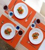 Orange Cotton (Set of 6) Placemats
