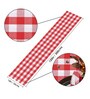 Red & White Cotton (13 x 120) checkered  6 or 8 seater Table Runner