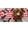 Red & White Cotton (13 x 120) checkered  6 or 8 seater Table Runner