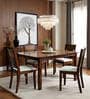 Luster 4 Seater Dining Set In Natural Finish