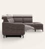 Luster Leatherette L Shape Motoized Recliner In Granite Colour
