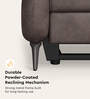 Luster Leatherette L Shape Motoized Recliner In Granite Colour